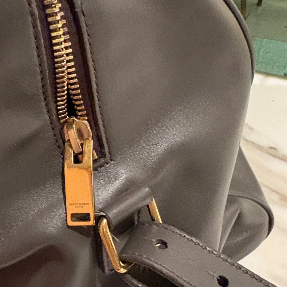 Saint Laurent Charcoal Duffel Bag